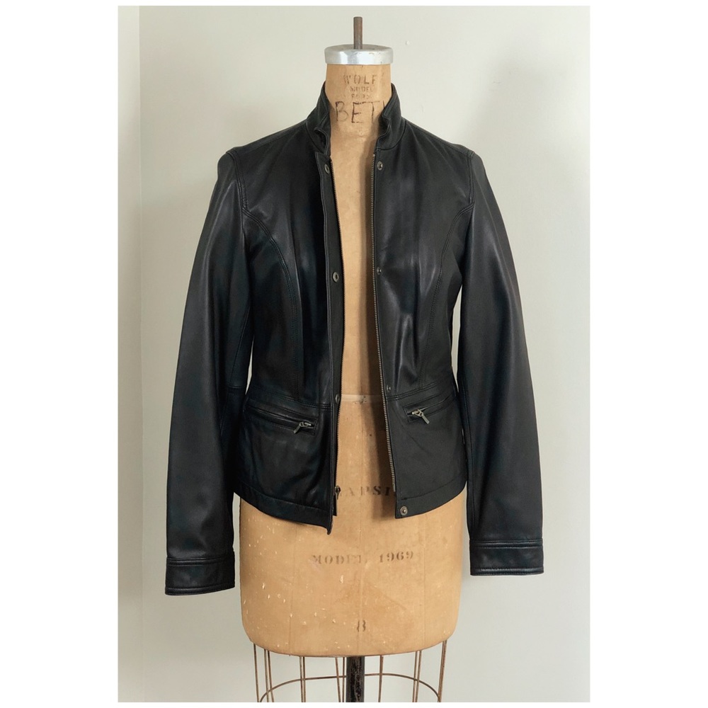 Women’s Black Leather Jacket